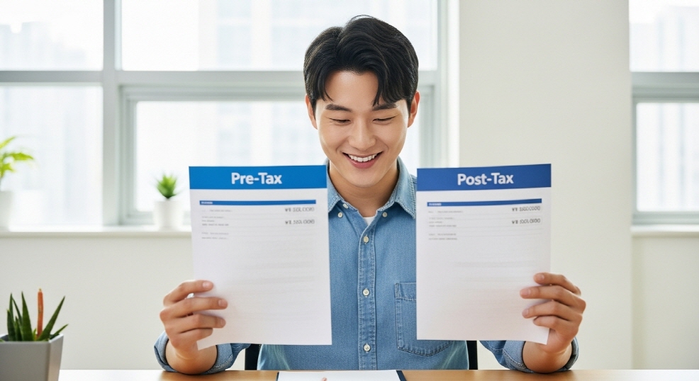 세전 소득 확인