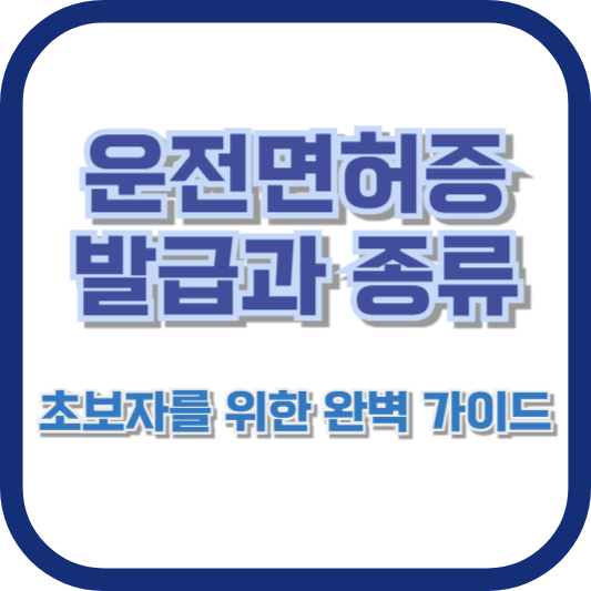 운전면허증 발급과 종류: 초보자를 위한 완벽 가이드