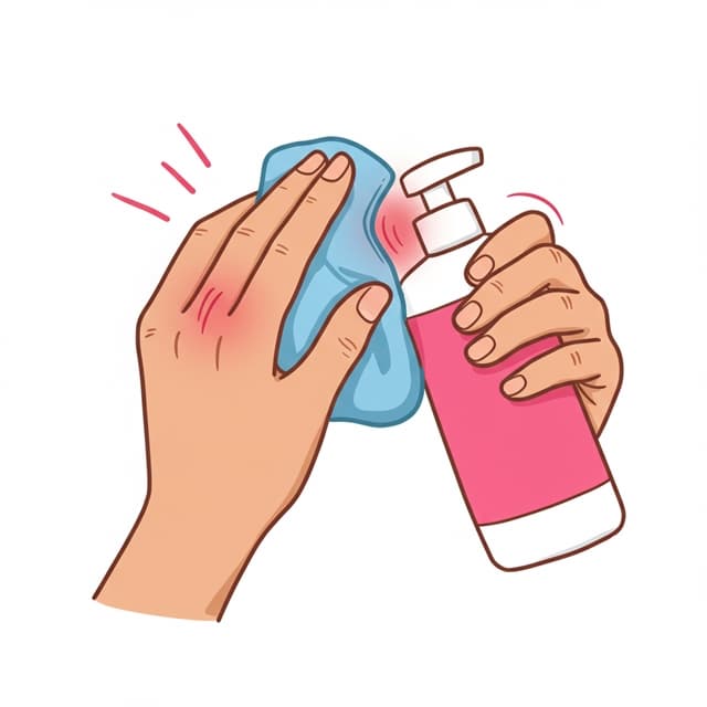 모기 물림 진정 단계