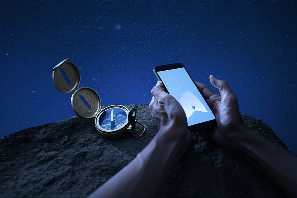 스마트폰 나침반 오차 해결을 위한 정..