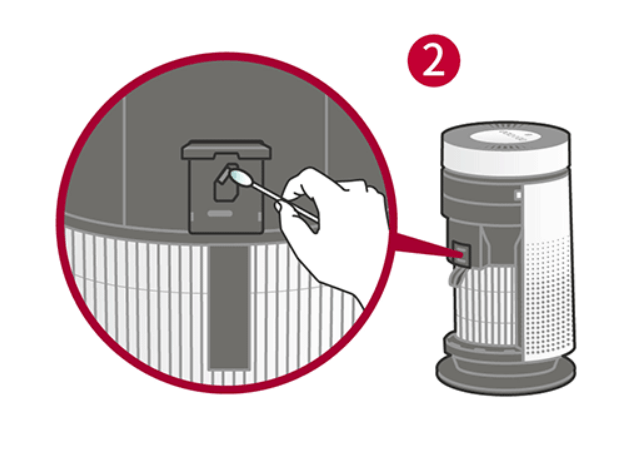 엘지 퓨리케어 공기청정기 필터 청소방법 및 교체시기 먼지센서 면봉청소