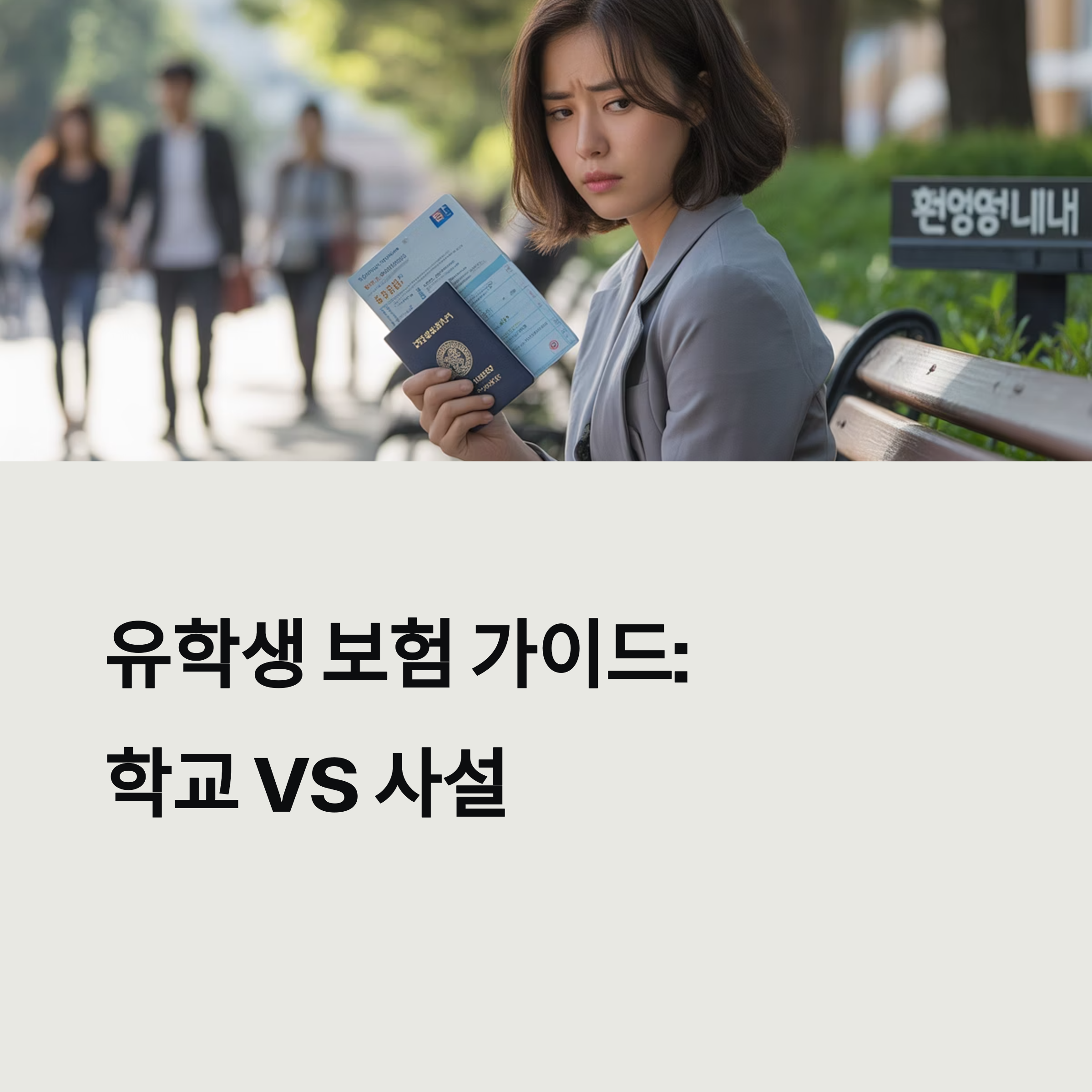 해외 유학중 국제학생 보험 종류 비교