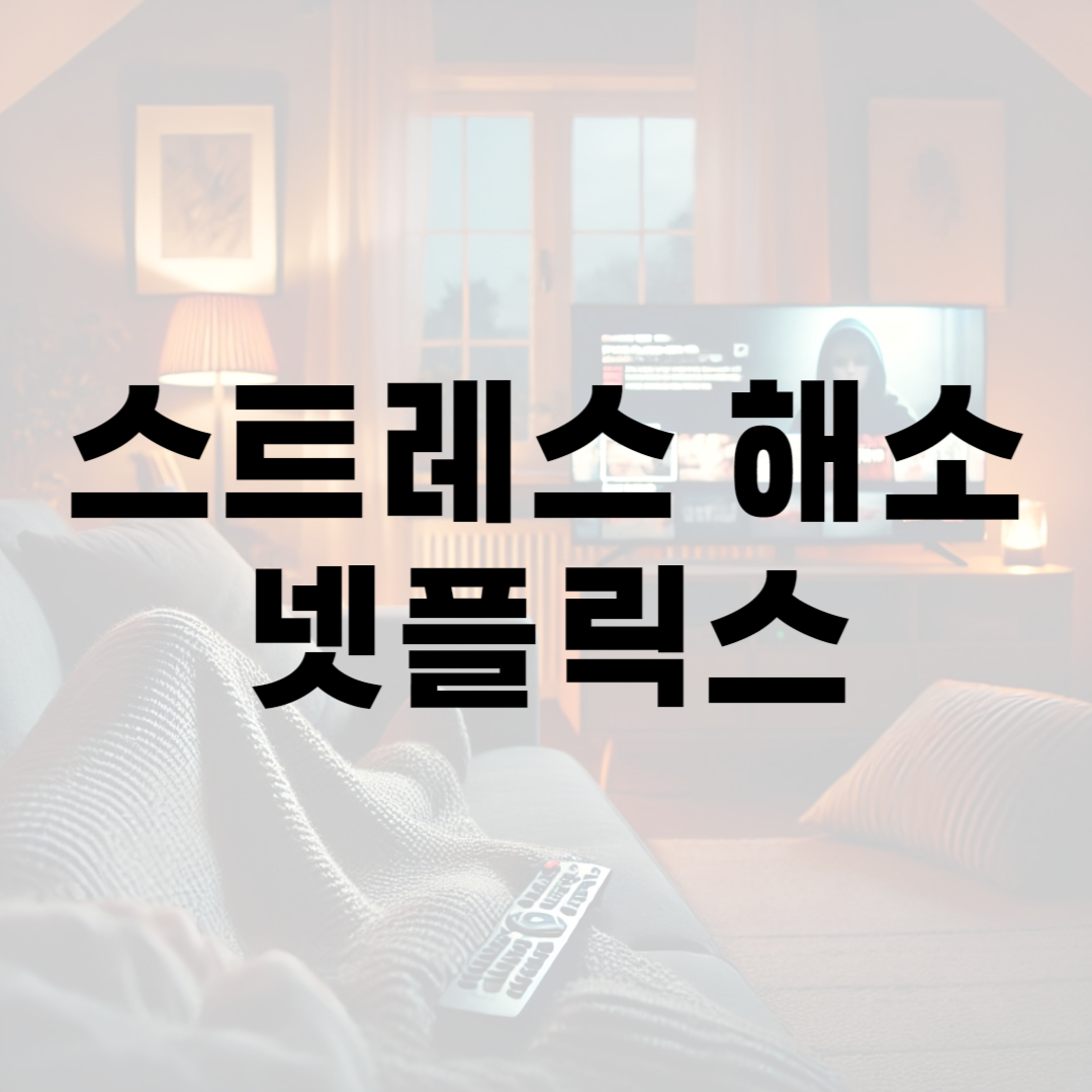 스트레스 해소 넷플릭스