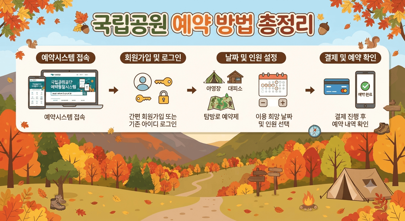 국립공원 예약 방법 총정리