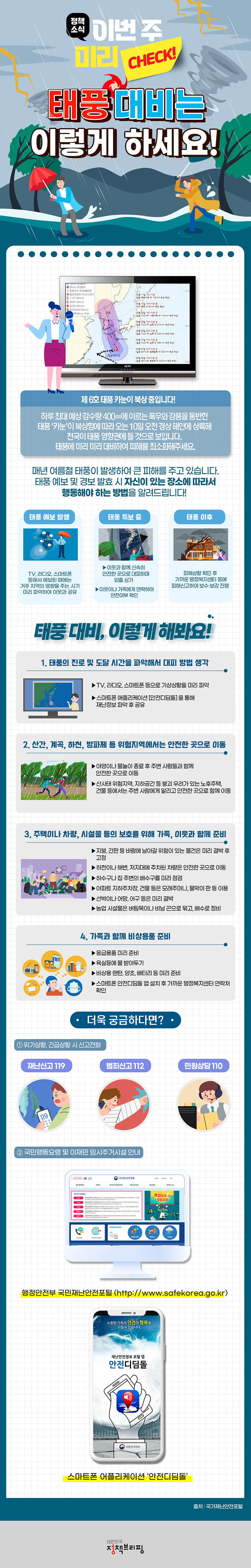 태풍 대비 방법