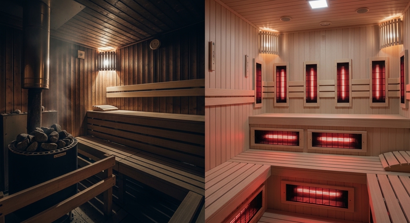무릎 통증엔 어떤 사우나가 좋을까? (핀란드식 vs 적외선)