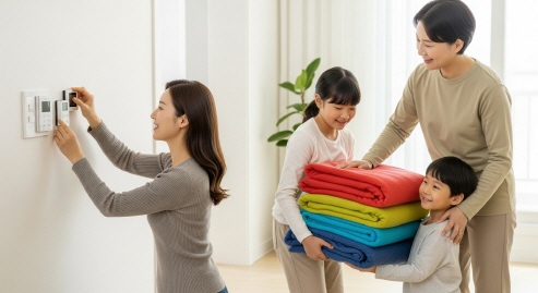 여름과 겨울의 대비 모습