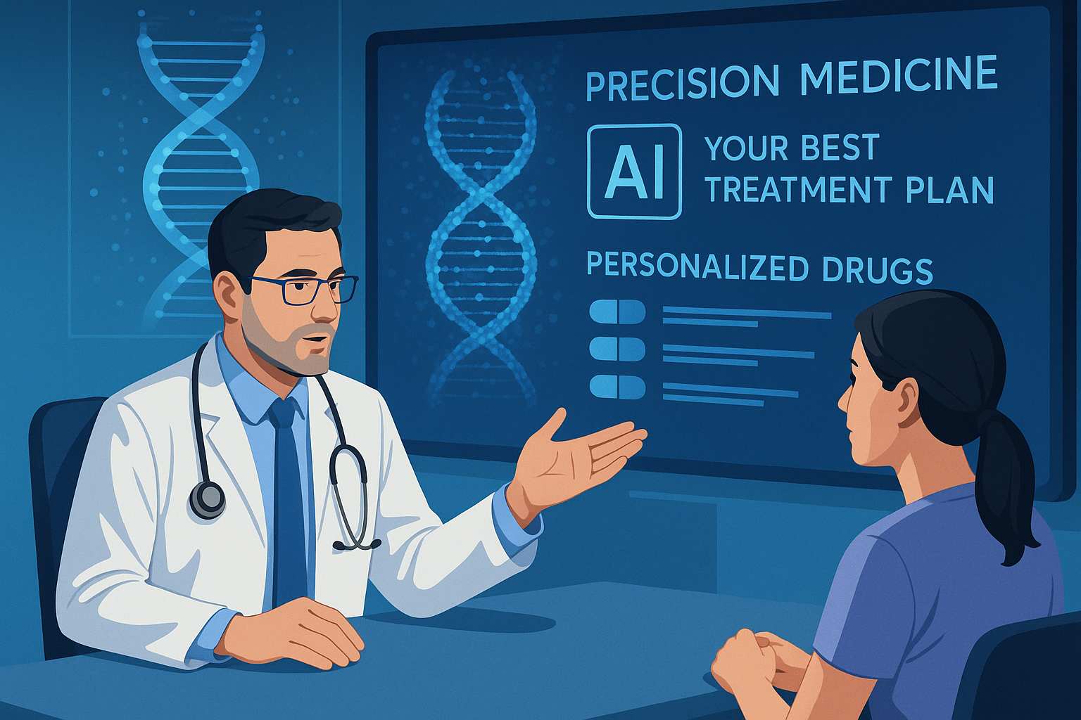 "개인맞춤 치료의 실현"에 대한 이미지입니다.