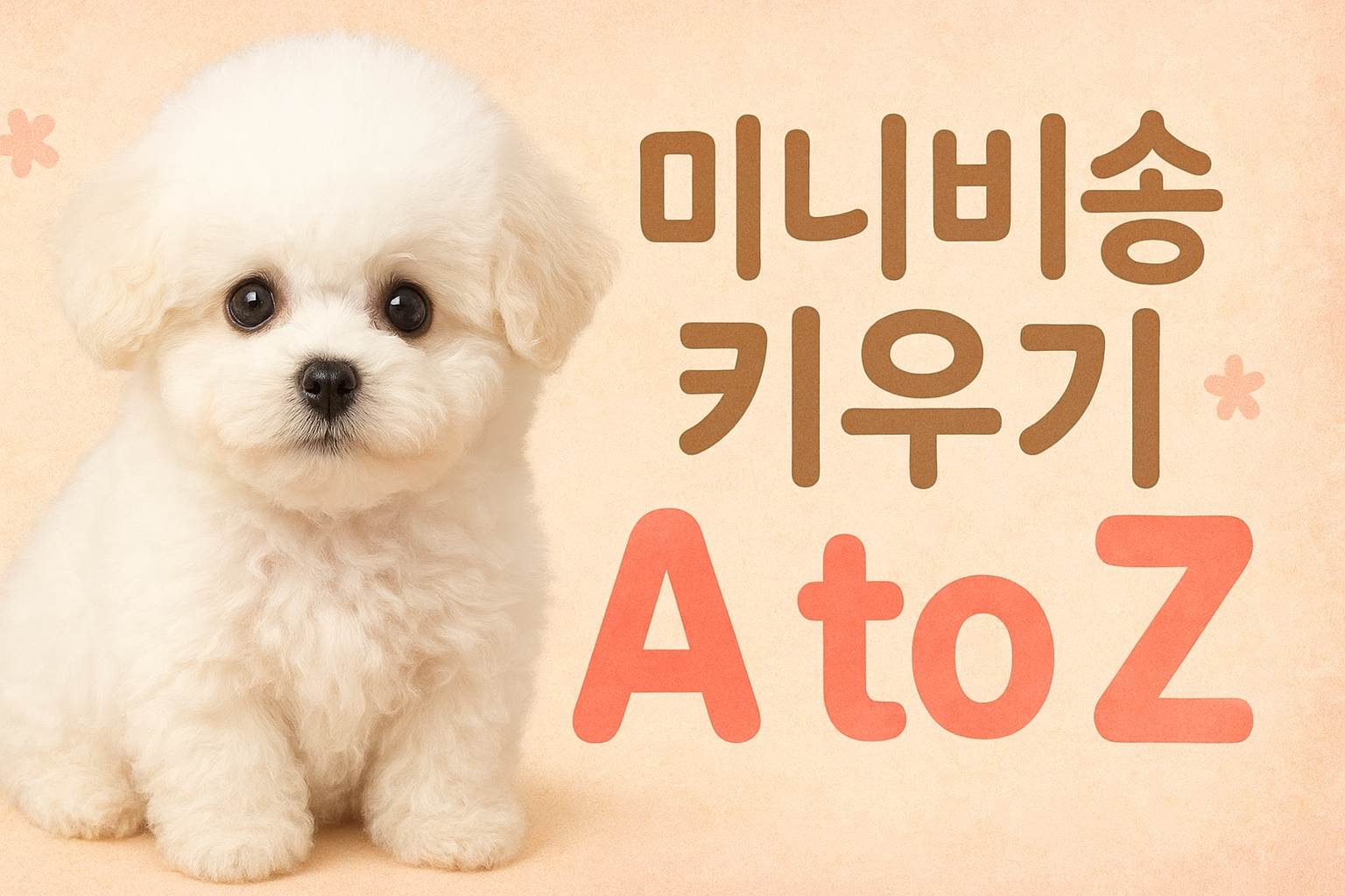 미니비숑 키우기 A to Z