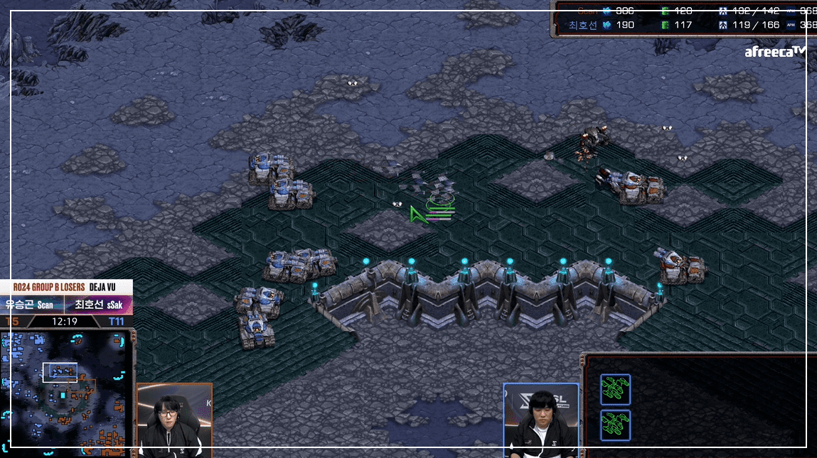 SSL 24강 B조 패자전 중앙싸움1