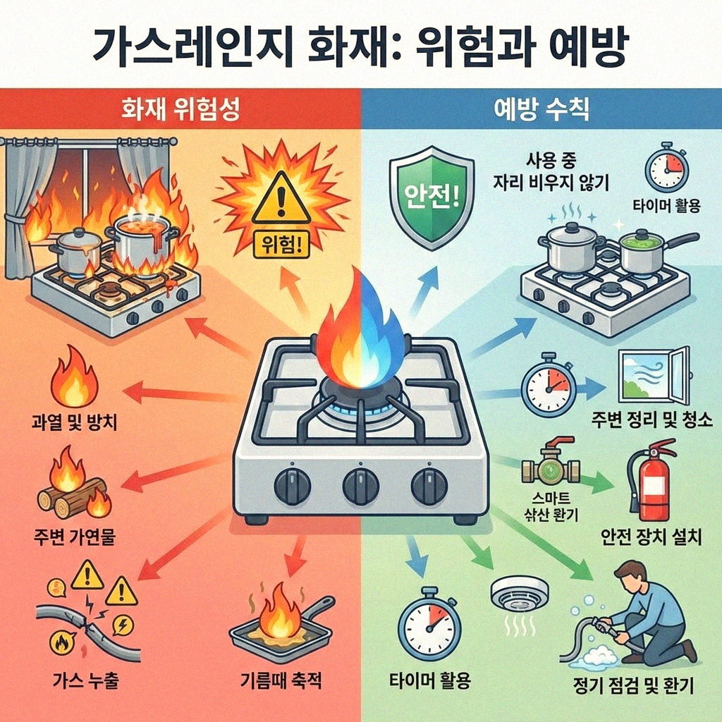 주방 안전을 지키는 작은 습관 조리 후 불 끄는 것을 잊지 마세요