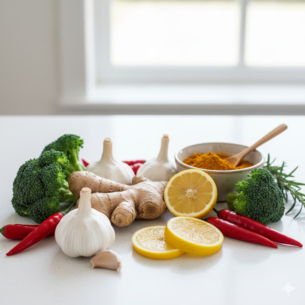 면역력 강화 식재료 효능 모음