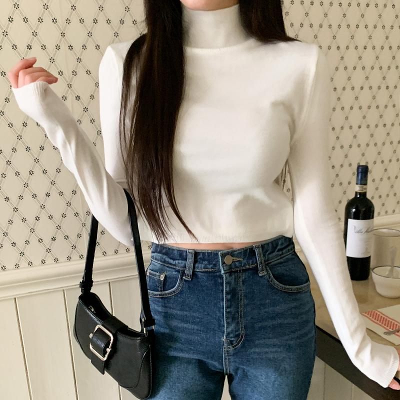 여자 글램룩 허리 트임 백리스 리본 빨간 니트