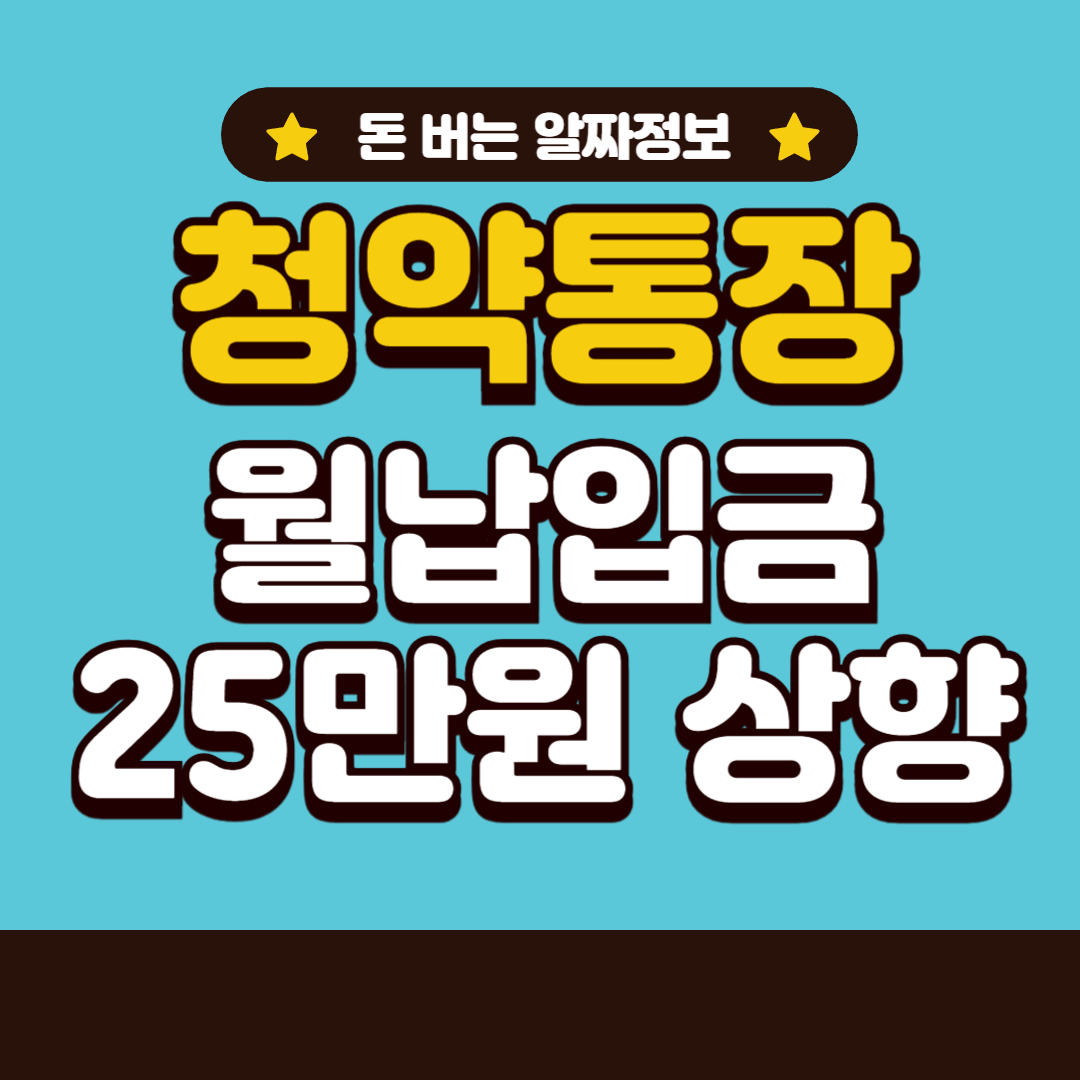 청약통장25만원