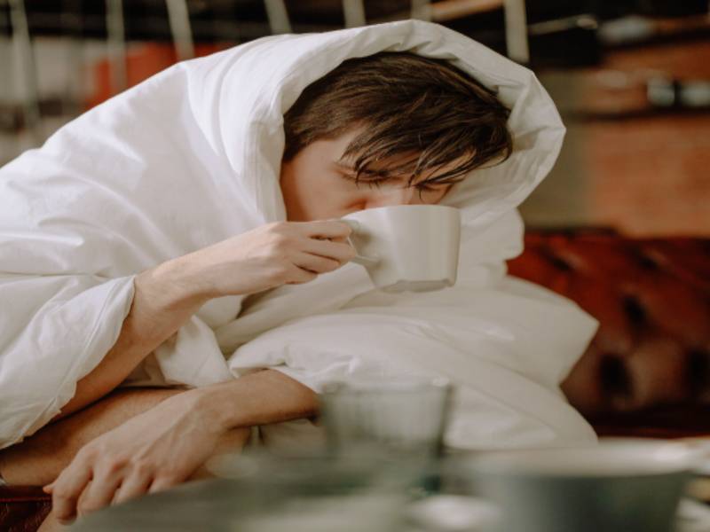 오한과-발열로-고생하는-사진