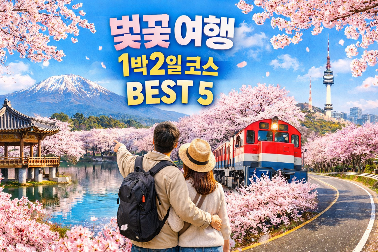 벚꽃 여행 1박2일 코스 BEST 5