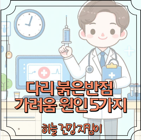 다리 붉은반점 가려움증 원인 5가지