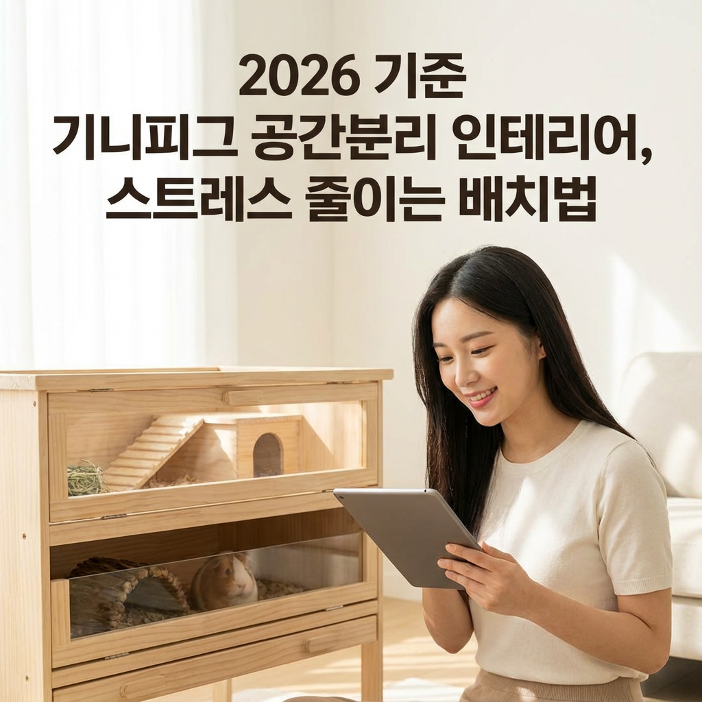 2026 기준 기니피그 공간분리 인테리어 ｜ 스트레스 줄이는 배치법