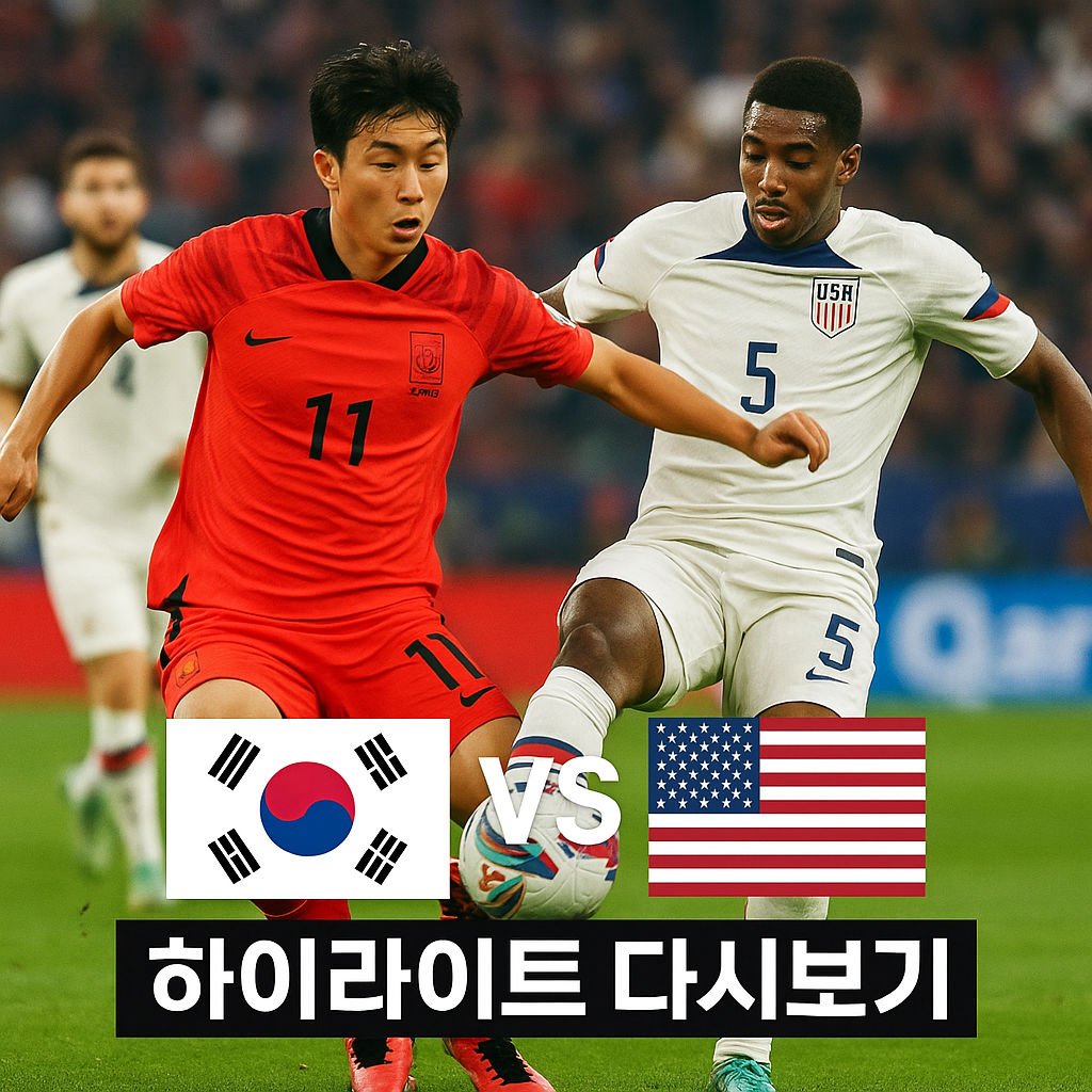 한국 미국 축구 하이라이트 보기