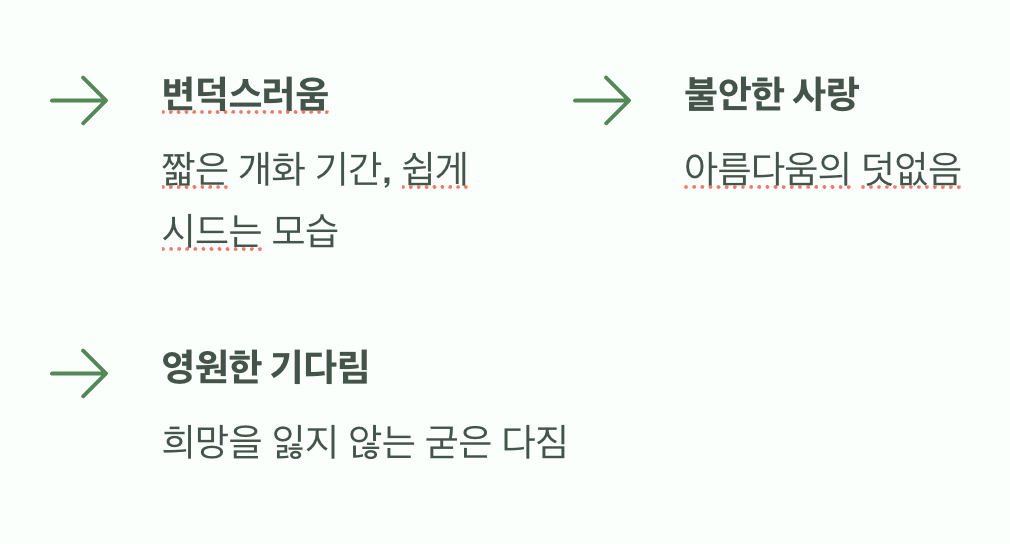 기다림과 변덕&amp;#44; 그 이면의 얼굴