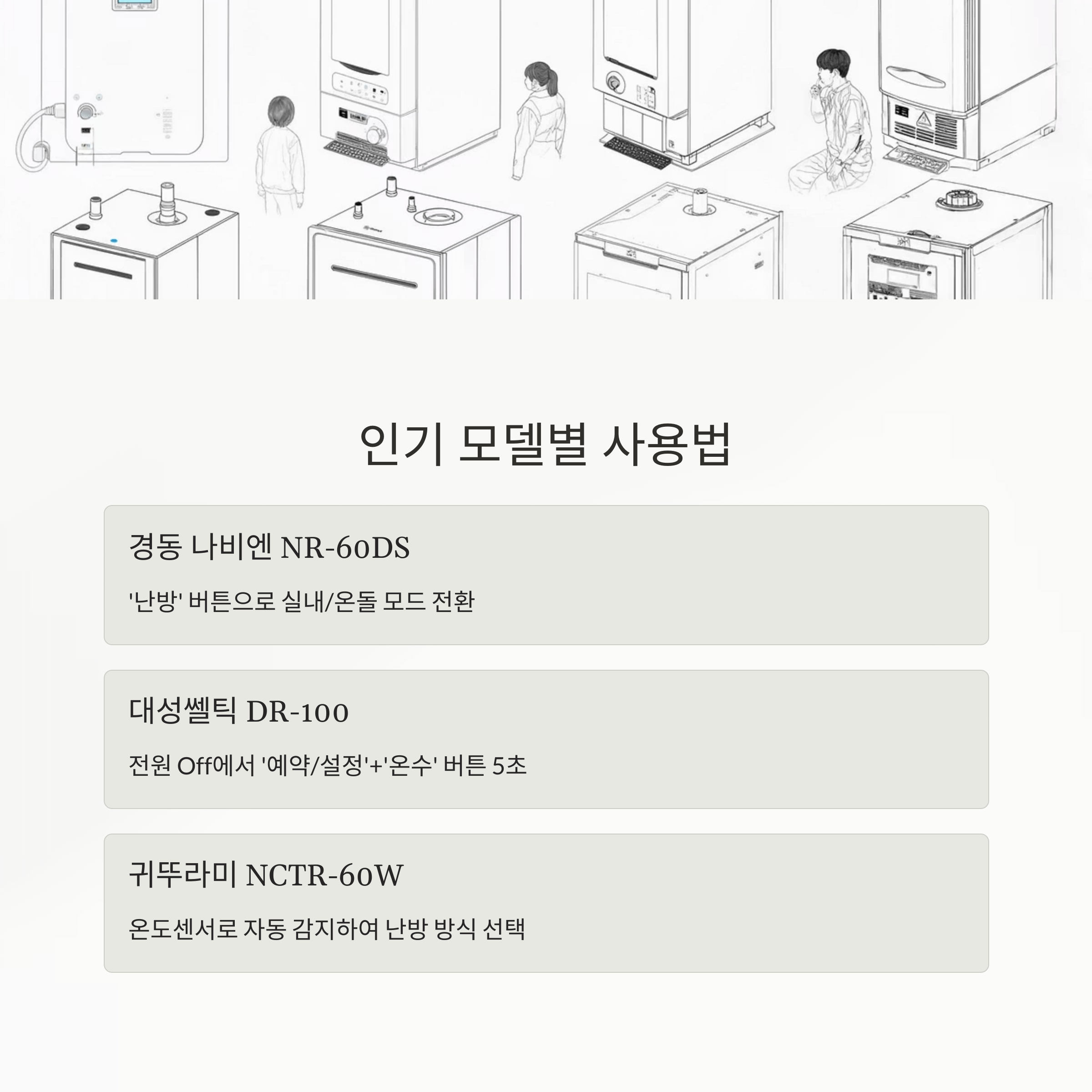 가스보일러 계절별 전환법 완전정복