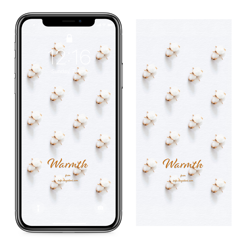05 목화솜 C - Warmth 아이폰겨울배경화면