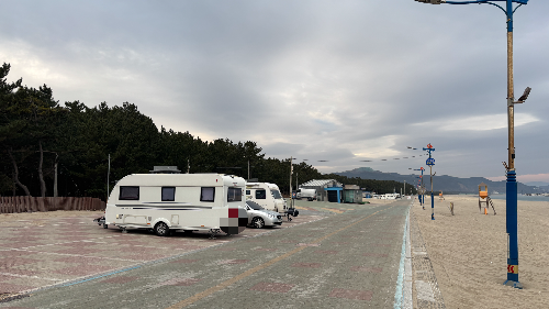 맹방해수욕장 차박지