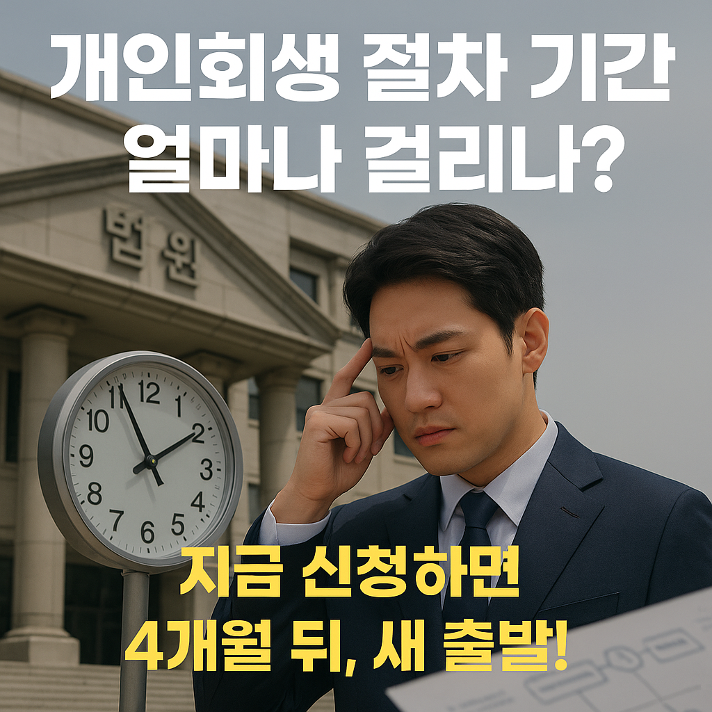 개인회생 절차 기간 얼마나 걸리나