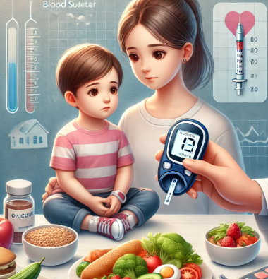 소아당뇨와 관련된 그림