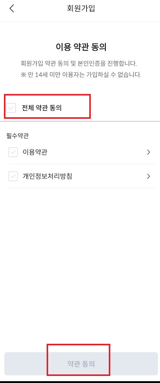 이용약관동의
