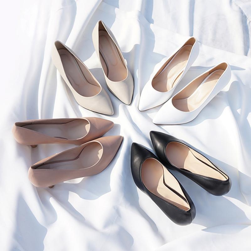 6cm 쿠션 스틸레토 발편한 구두 힐 5color