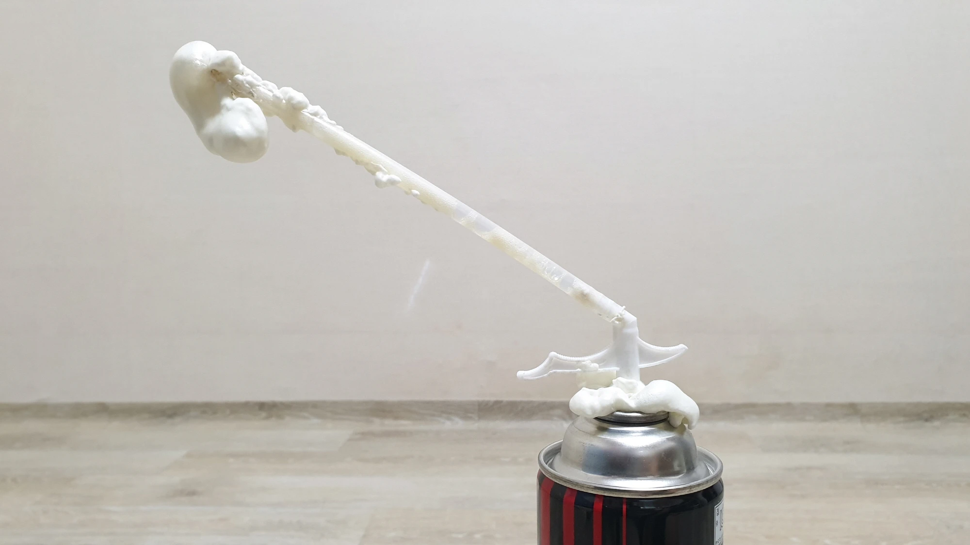 우레탄 폼 사용 후 모습