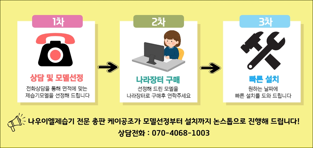 조달청 나라장터 제습기 설치