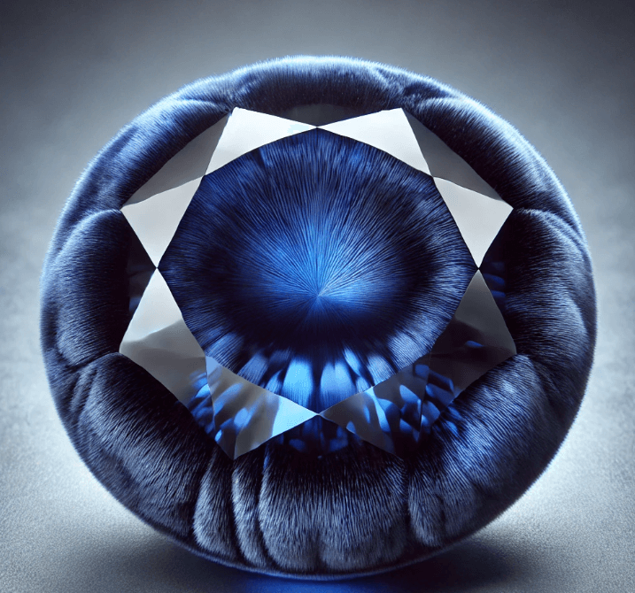 벨벳 느낌의 사파이어 이미지