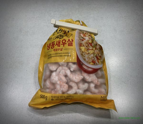 이마트 노브랜드 냉동 새우살(적새우살)(라면 부재료) 2023년 1~3월 포장