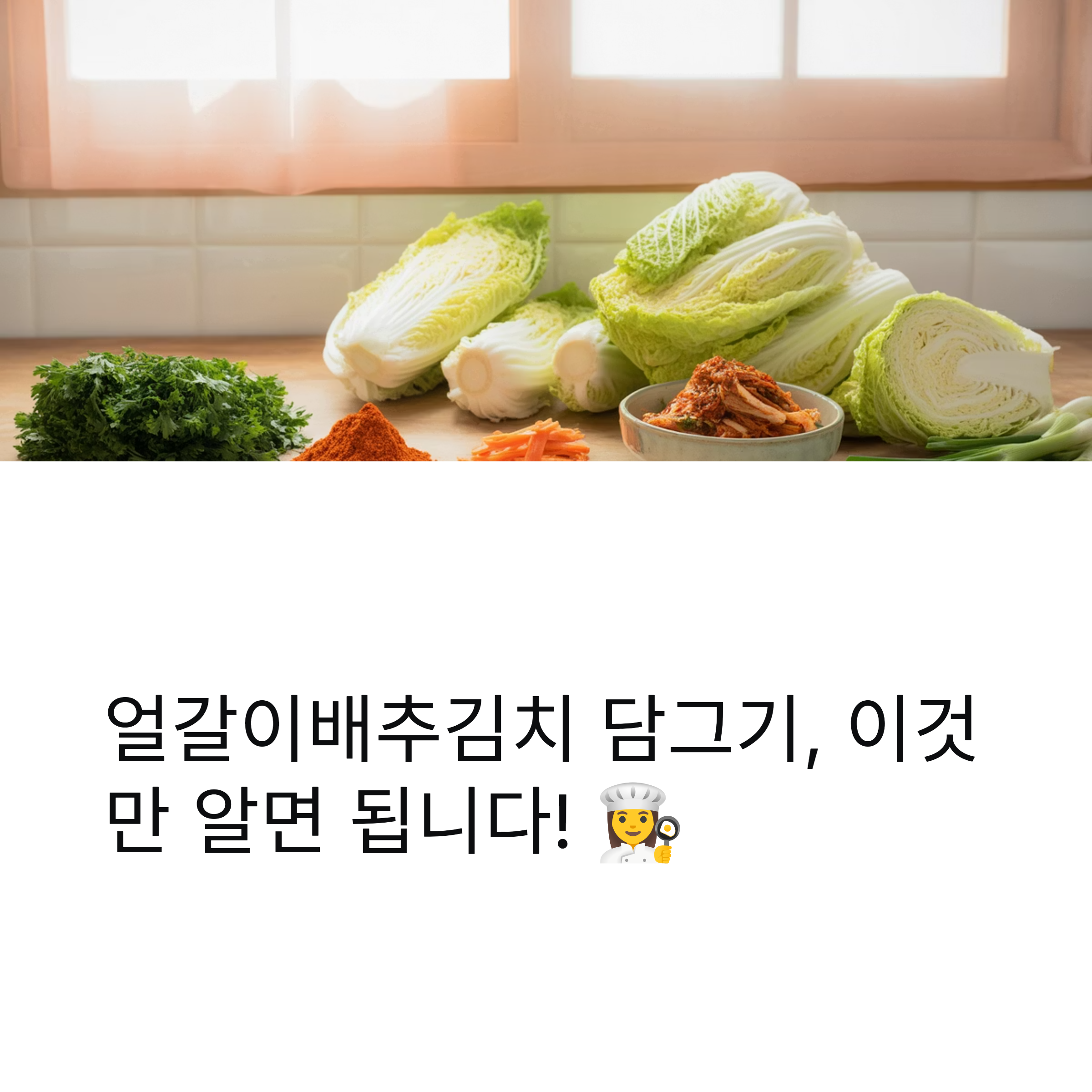 아삭하고 시원한 얼갈이배추김치 담그는 완벽 레시피