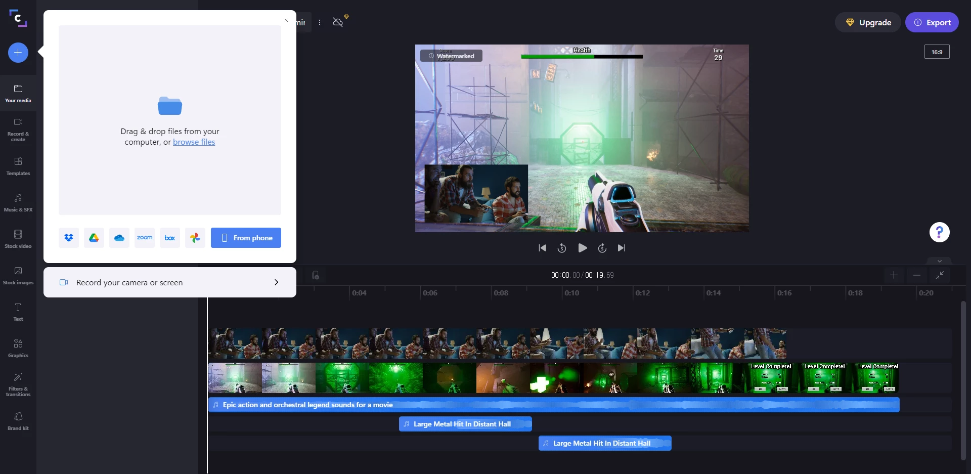 clipchamp browse files