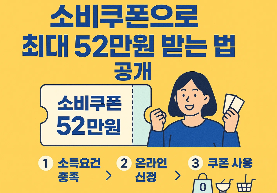2025 민생회복 소비쿠폰으로 최대 52만원 받는 법 공개