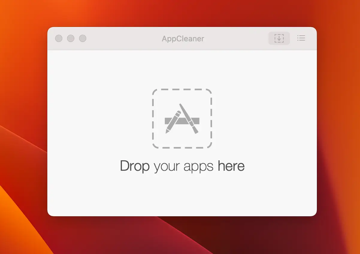 appcleaner 삭제 진행 모습