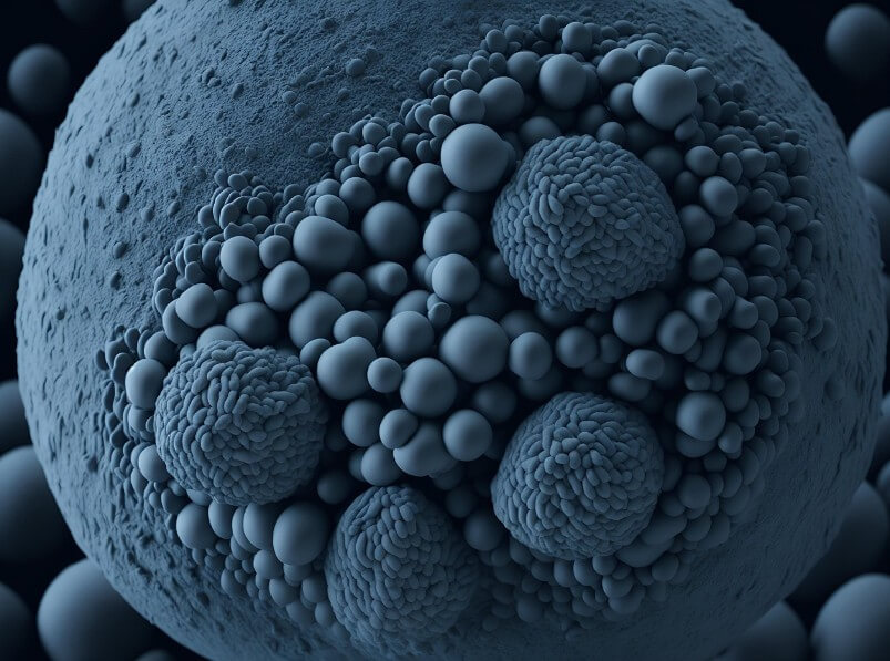 큰 원처럼 생긴 세균들