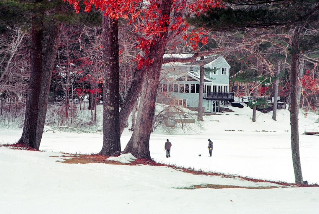 Ice fishing.