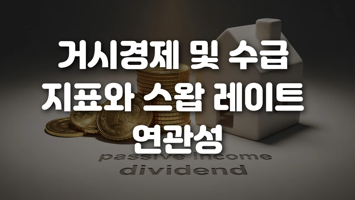 거시경제 및 수급 지표와 스왑 레이트 연관성