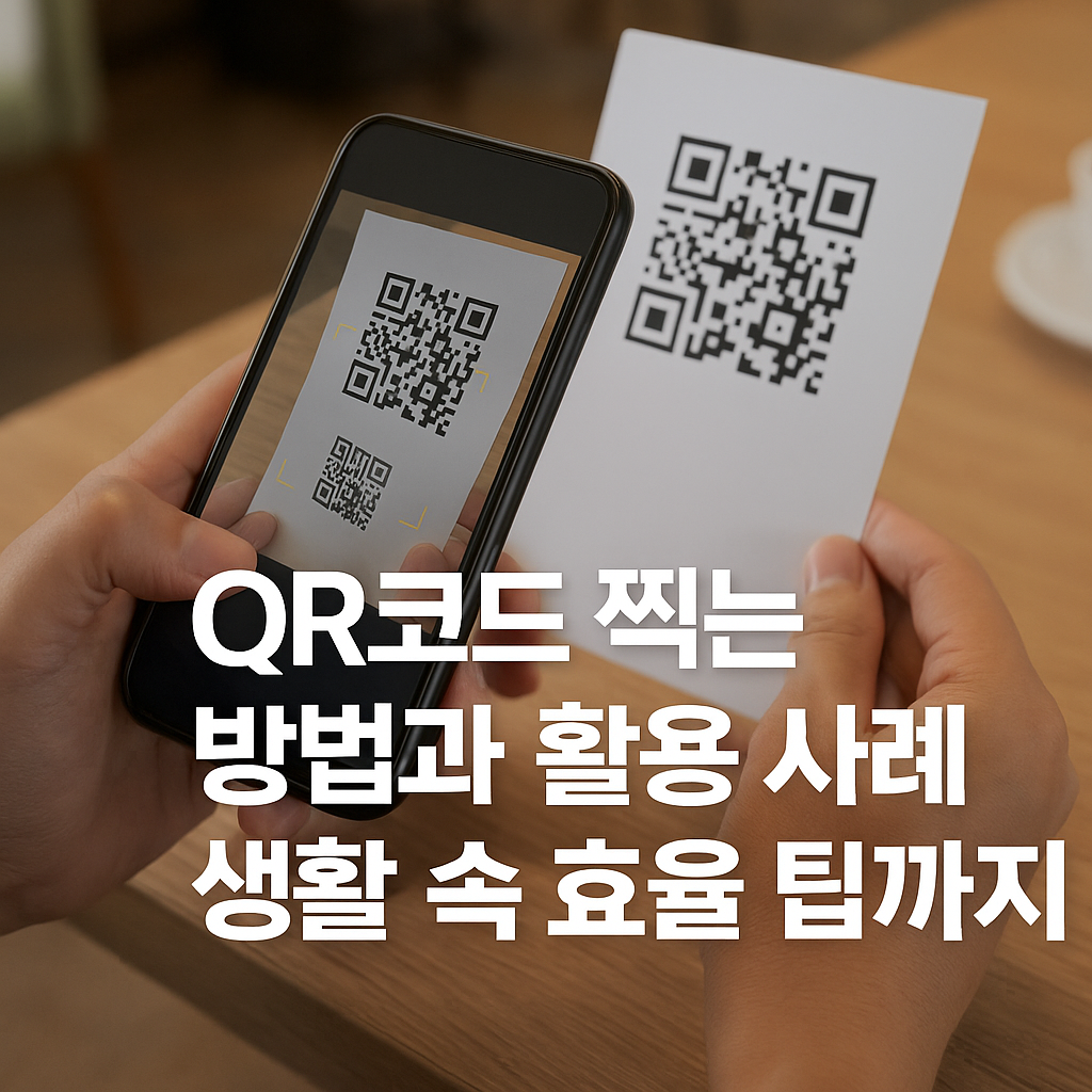 QR코드 찍는 방법과 활용 사례, 생활 속 효율 팁까지