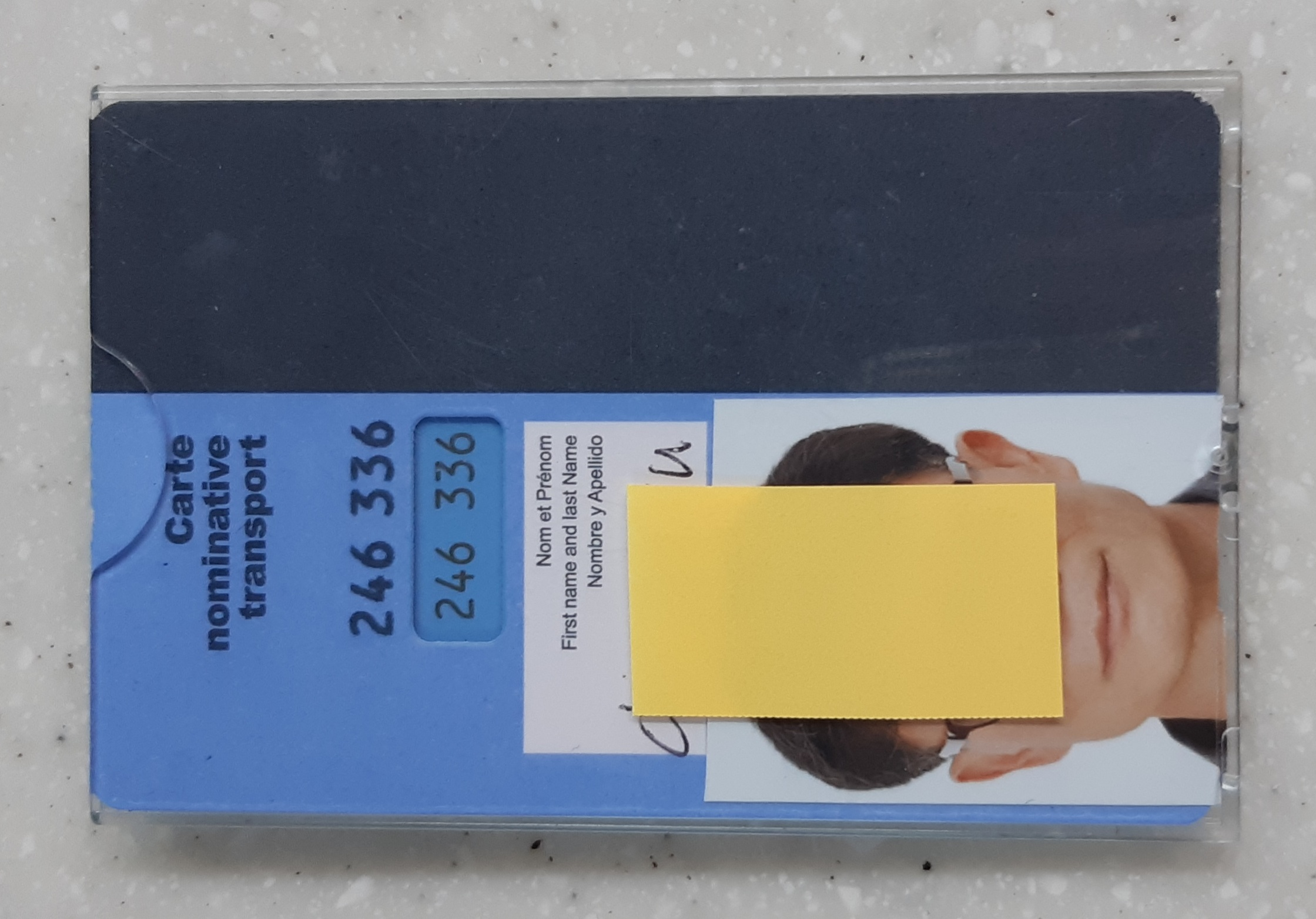 Navigo Découverte 뒤면 모습