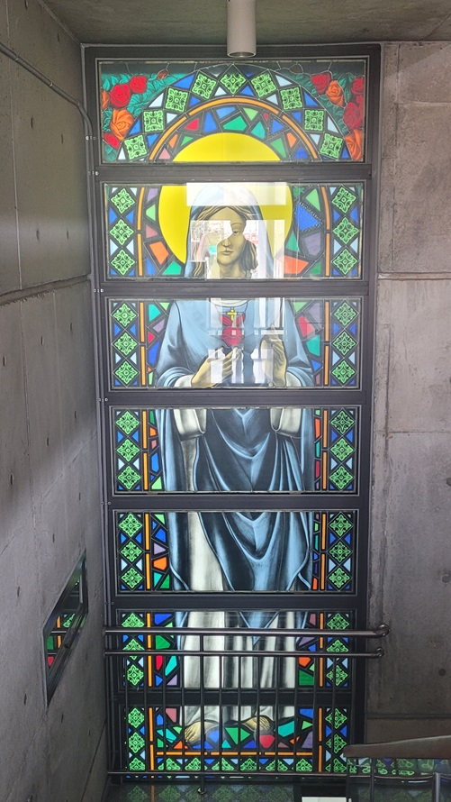 성환성당 성모성심 유리화