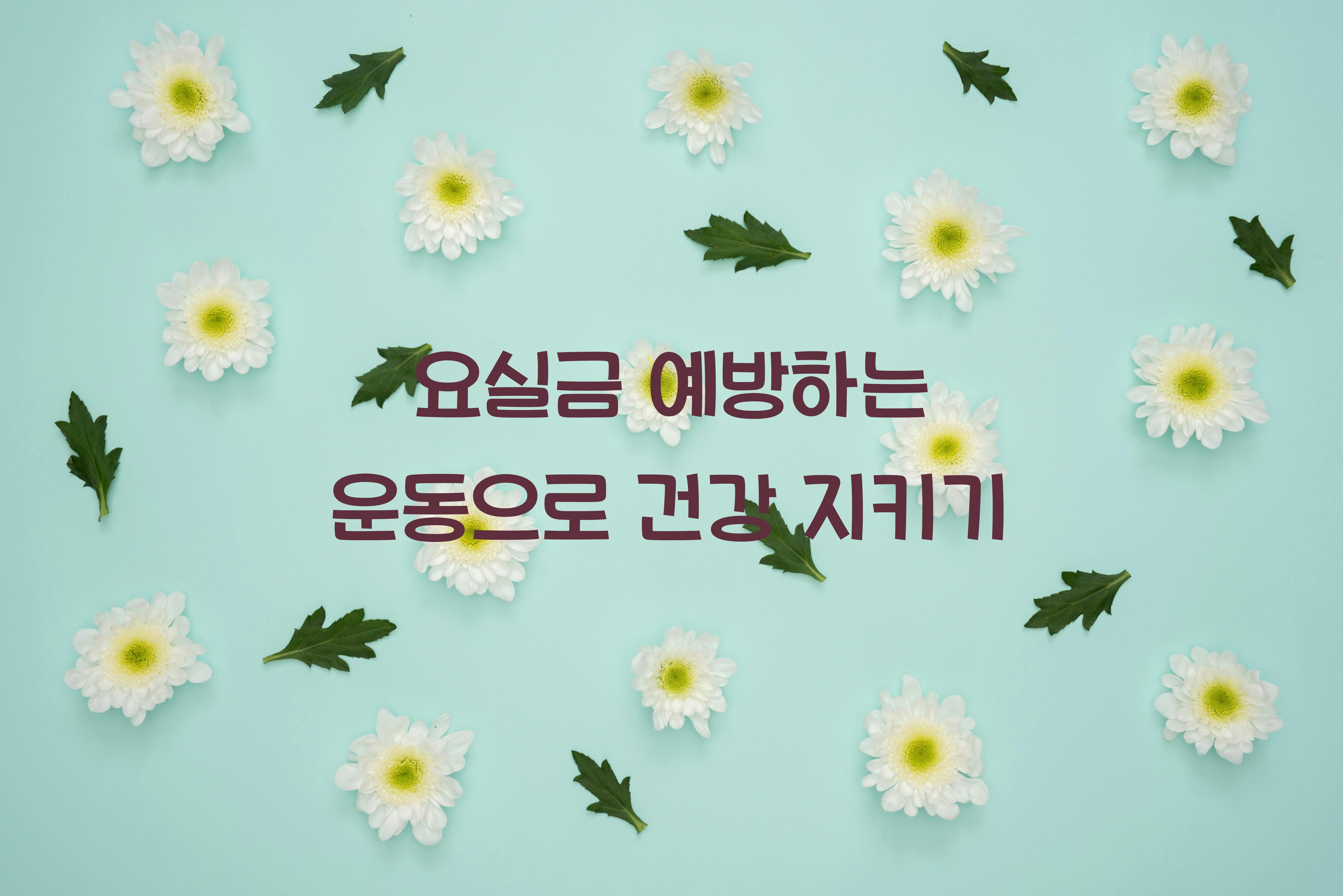 요실금 예방하는 운동