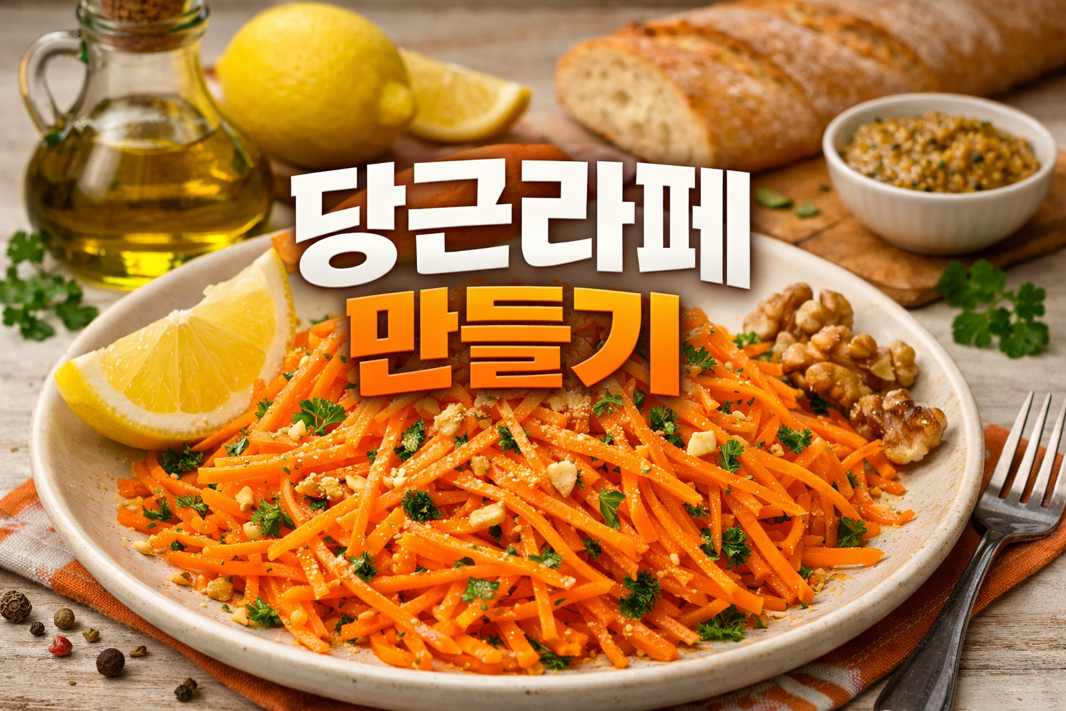 당근라페 만들기