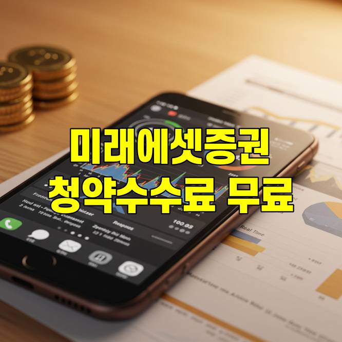 미래에셋증권 공모주 청약 수수료 무료 이용방법