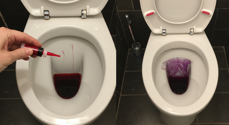 변기 물탱크 누수 확인