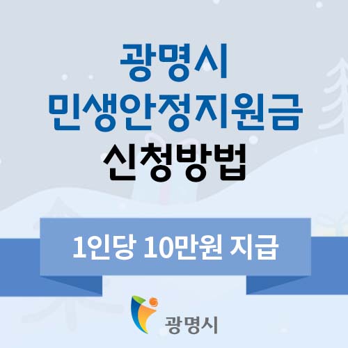 광명시 민생안정지원금